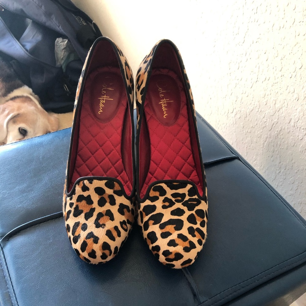 Fabulous Cole Haan chunky heel pumps